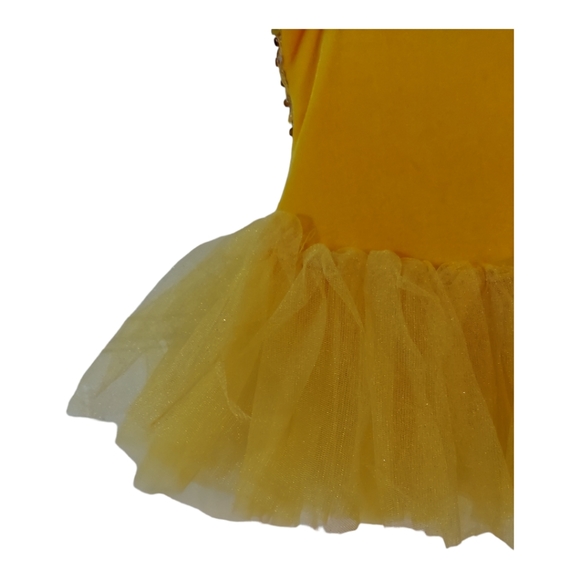 Curtain Call Costumes CXS Gold Silver Sequin Velvet Multi Layered Ballet Tutu - Picture 13 of 13